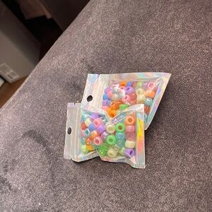 Colorful Bead Set in Holographic Bags